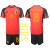 Baby Fußballbekleidung Belgien Youri Tielemans #8 Heimtrikot WM 2022 Kurzarm (+ kurze hosen)